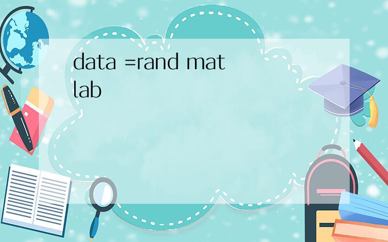 data =rand matlab