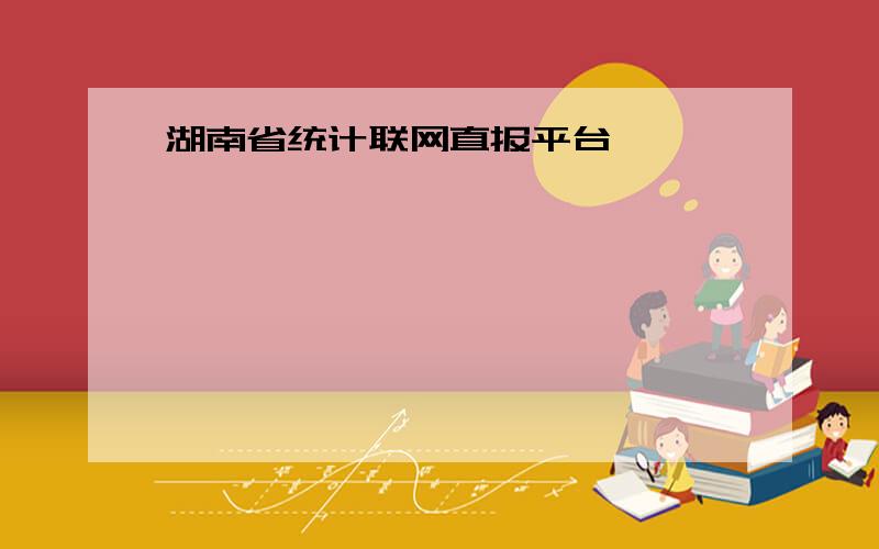 湖南省统计联网直报平台