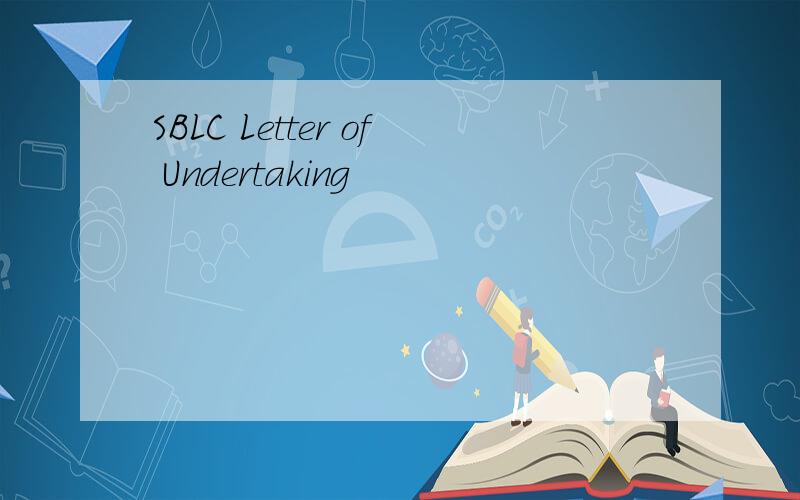 SBLC Letter of Undertaking
