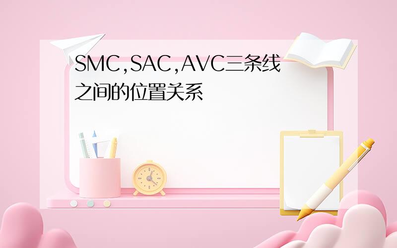 SMC,SAC,AVC三条线之间的位置关系