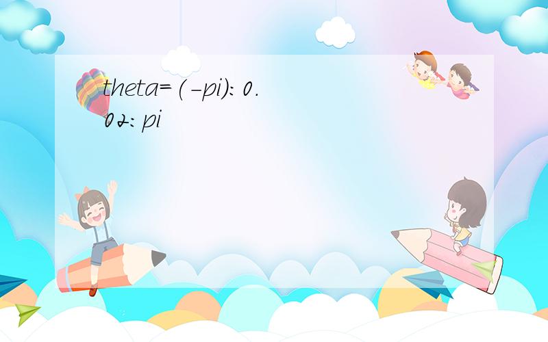 theta=(-pi):0.02:pi