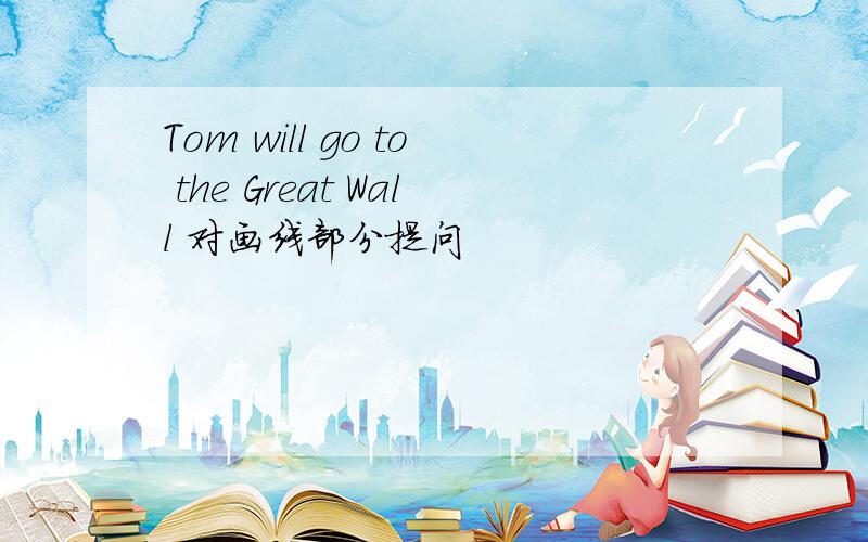 Tom will go to the Great Wall 对画线部分提问
