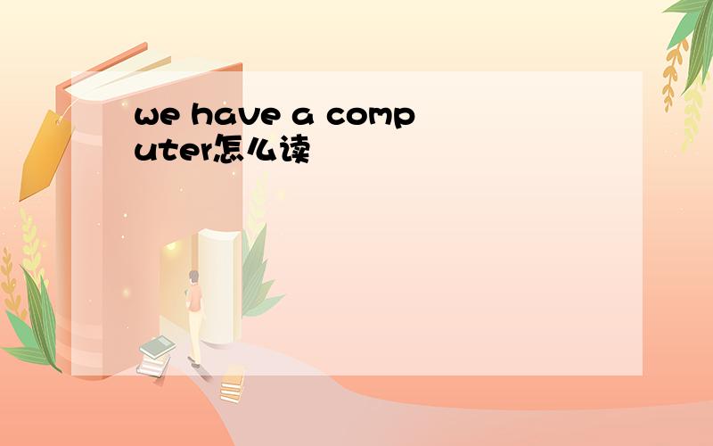 we have a computer怎么读