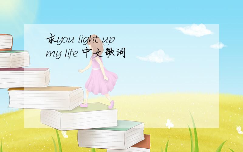 求you light up my life 中文歌词