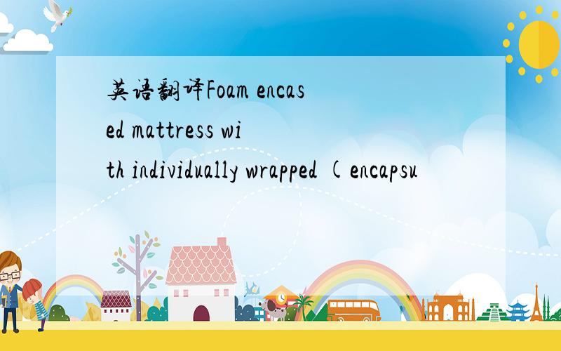 英语翻译Foam encased mattress with individually wrapped (encapsu