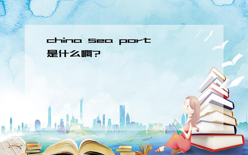 china sea port是什么啊?