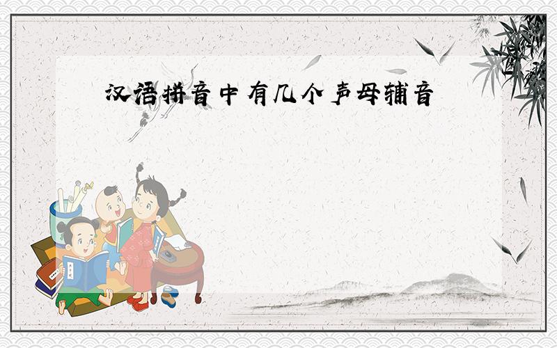 汉语拼音中有几个声母辅音