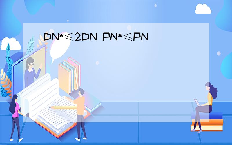 DN*≤2DN PN*≤PN