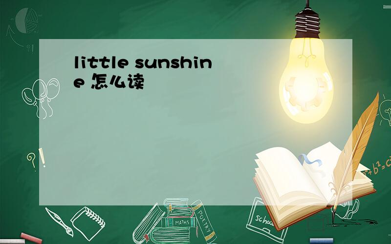 little sunshine 怎么读