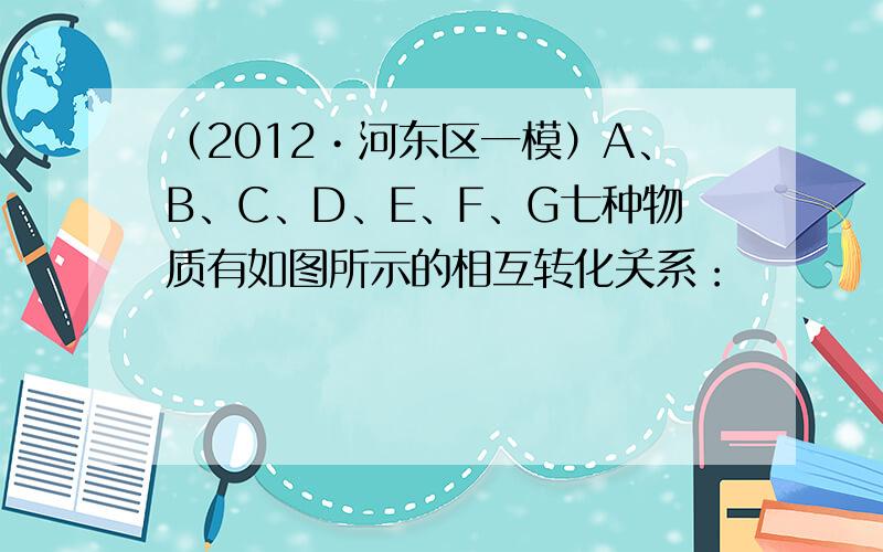 （2012•河东区一模）A、B、C、D、E、F、G七种物质有如图所示的相互转化关系：