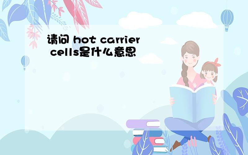 请问 hot carrier cells是什么意思